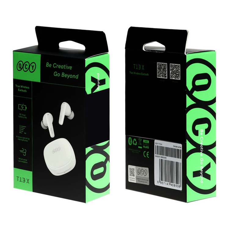 ایرفون بی سیم QCY مدل T13 X - سفید (گارانتی شش ماهه شرکتی)