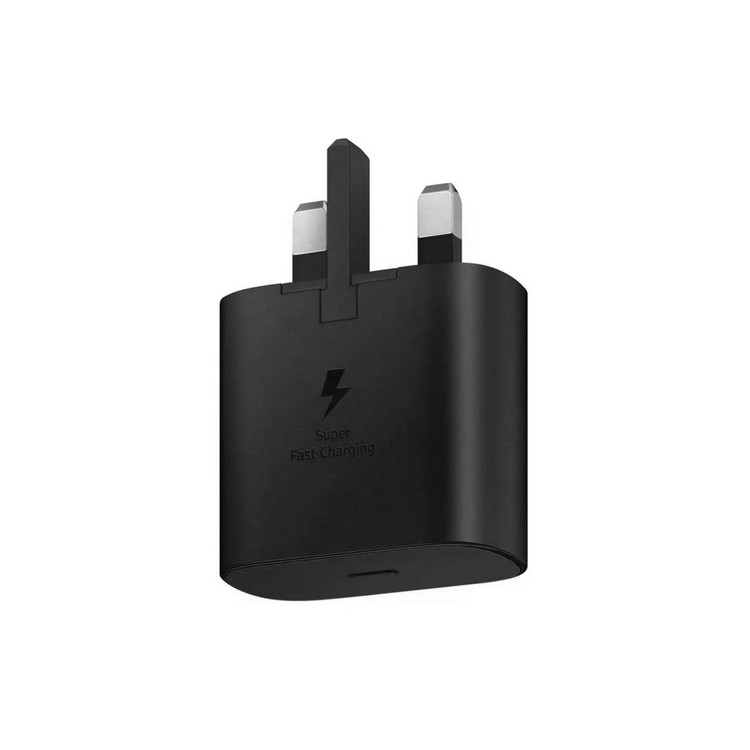 شارژر دیواری سه پین فست و PD تک پورت SAMSUNG Type-C مدل EP-TA800 25W به همراه کابل شارژ Type-C - مشکی - ویتنام