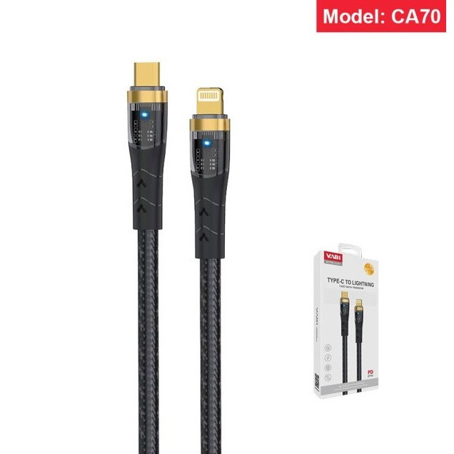 کابل تبدیل USB-C به لایتنینگ وابی مدل CA70 طول 1 متر